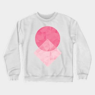 Pink Geometric Shapes Crewneck Sweatshirt